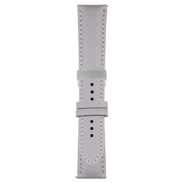 Grey Classic Men's Strap with Deployant Brushed Silver Clasp