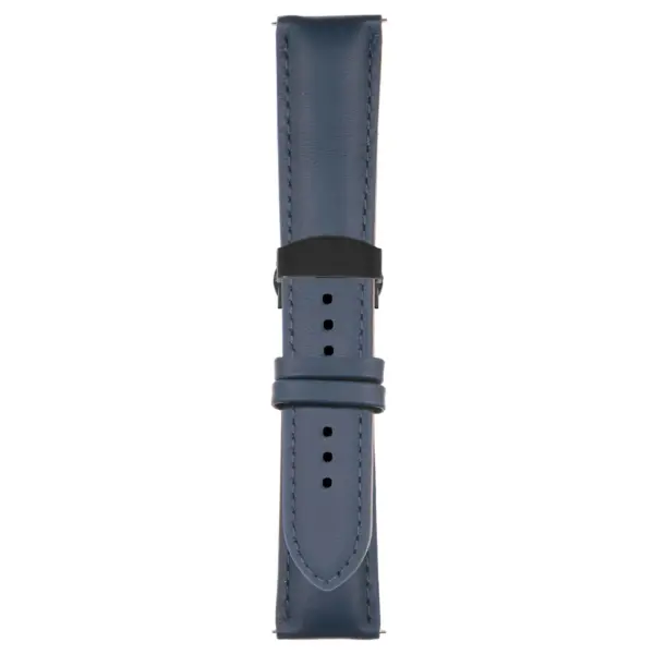 Dark Blue Classic Men's Strap with Deployant Matte Black Clasp