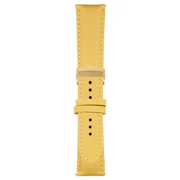 Yellow Classic Men's Strap with Deployant Yellow Gold Clasp