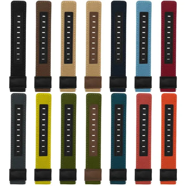 ks.ny2 All Color Black StrapsCo Rugged Canvas Watch Band Strap 18mm 19mm 20mm 21mm 22mm