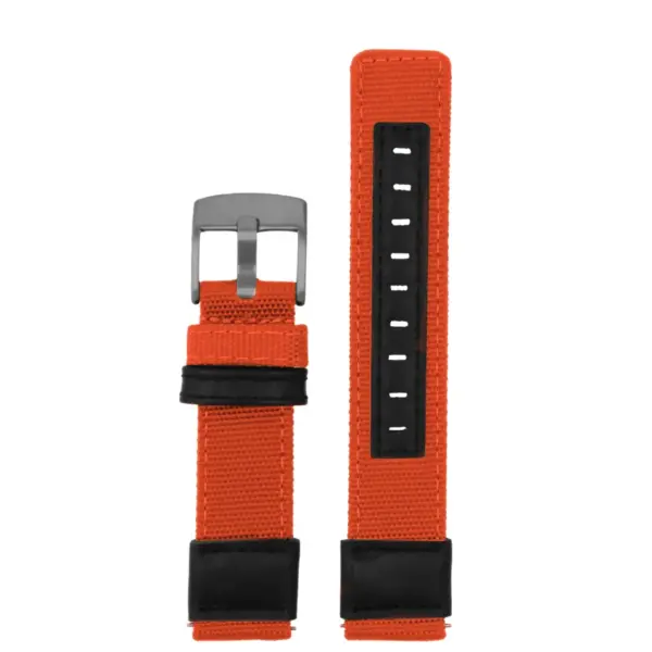 ks.ny2.13 Up Orange StrapsCo Rugged Canvas Watch Band Strap 18mm 19mm 20mm 21mm 22mm
