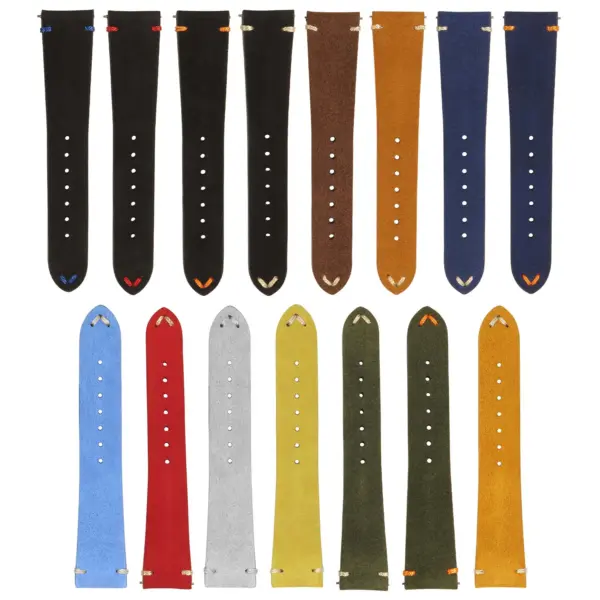 st28 All Colors StrapsCo Suede Leather Watch Band Strap