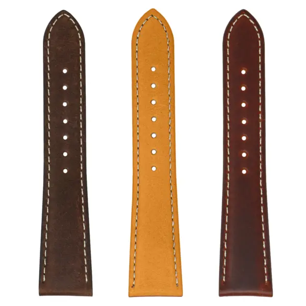 ds18 All Colors DASSARI Classic Vintage Leather Watch Band Strap 18mm 19mm 20mm 21mm 22mm