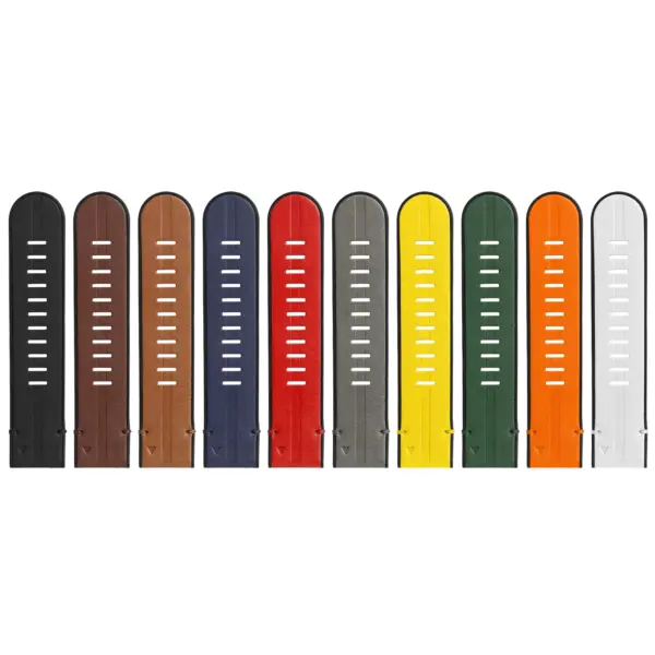 g.r65a All Colors StrapsCo Leather Hybrid Strap QuickFit 26 Watch Band for Garmin Watch