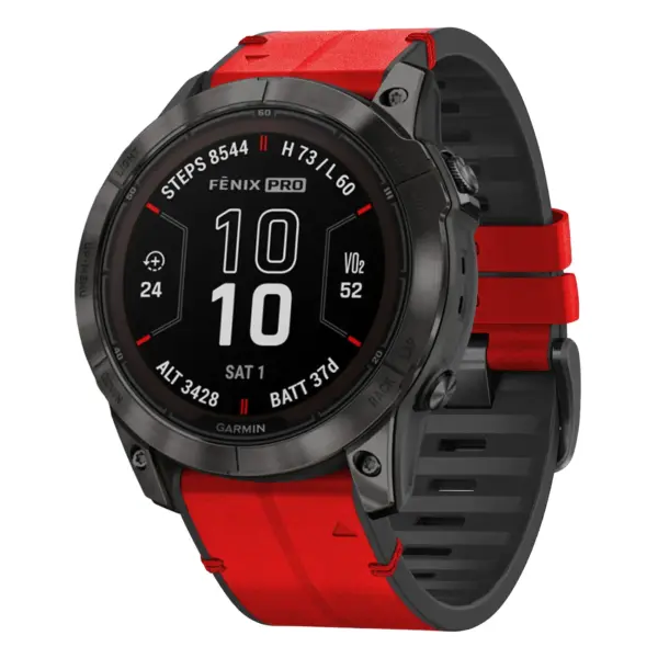 f7x.g.r65a.6 Main Blaze StrapsCo Leather Hybrid Strap QuickFit 26 Watch Band for Garmin Fenix 7X & 7X Pro