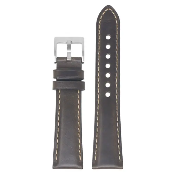 ks6.2 Up Brown StrapsCo Vintage Padded Genuine Leather Watch Band Strap Short Long 18mm 19mm 20mm 21mm 22mm