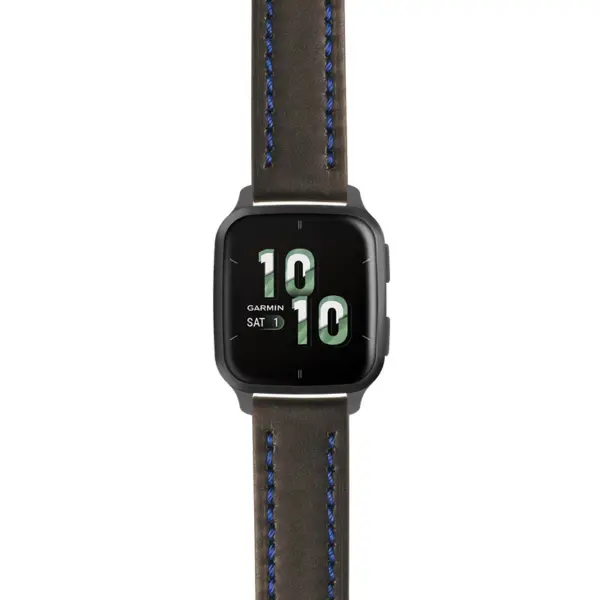 g.vsq2.st23 Main Black & Blue StrapsCo Heavy Duty Mens Leather Watch Band Strap 20mm