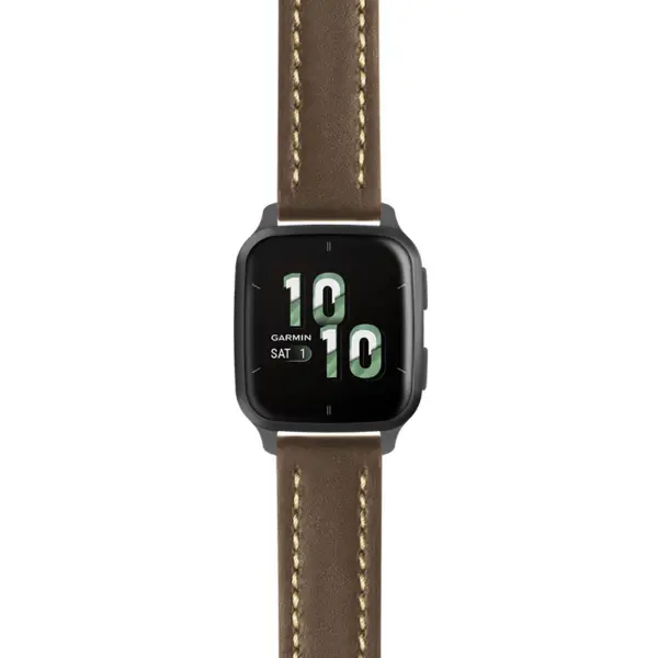 g.vsq2.st23 Main Brown & White StrapsCo Heavy Duty Mens Leather Watch Band Strap 20mm