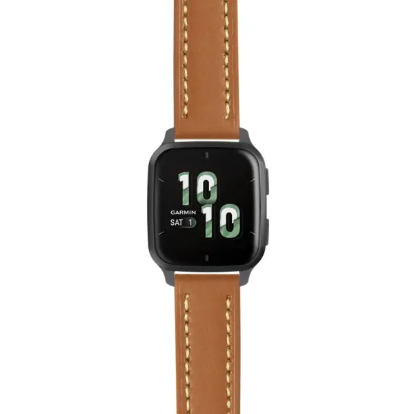 g.vsq2.st23 Main Tan & White StrapsCo Heavy Duty Mens Leather Watch Band Strap 20mm