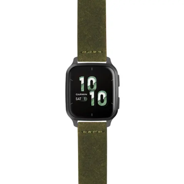 g.vsq2.st29 Main Green StrapsCo Heavy Duty Suede Watch Strap 20mm