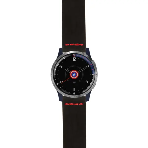 g.lh.fa.st29 Main Black & Red StrapsCo Heavy Duty Suede Watch Strap 22mm