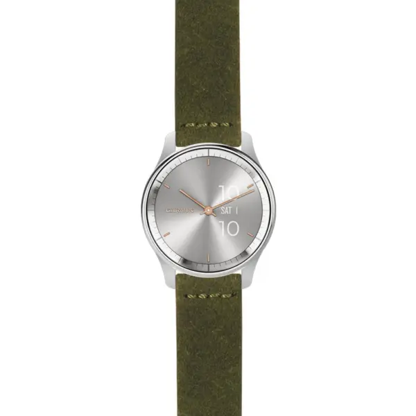 g.vtrd.st29 Main Green StrapsCo Heavy Duty Suede Watch Strap 20mm