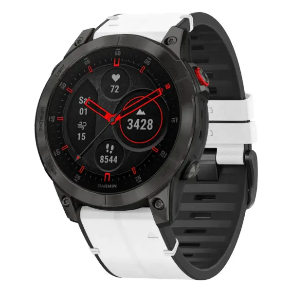 ep2.g.r73a.22 Main Arctic StrapsCo Leather Hybrid Strap QuickFit 22 Watch Band for Garmin Epix Gen 2