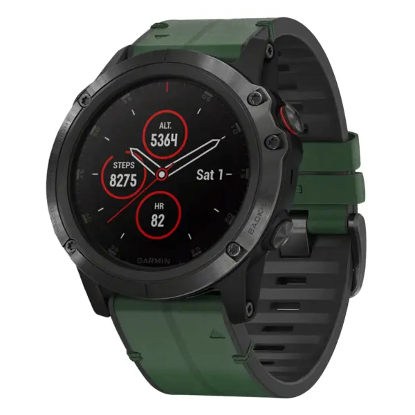f6x.g.r65a.11 Main Forest StrapsCo Leather Hybrid Strap QuickFit 26 Watch Band for Garmin Fenix 6X