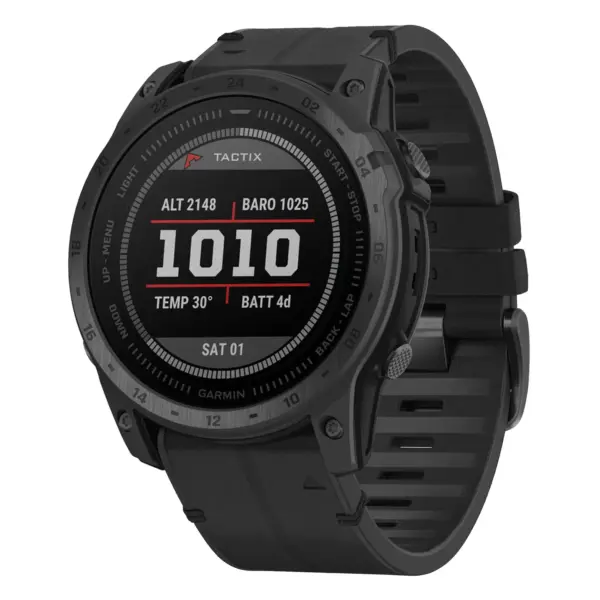 t7.g.r65a.1 Main Obsidian StrapsCo Leather Hybrid Strap QuickFit 26 Watch Band for Garmin Tactix 7