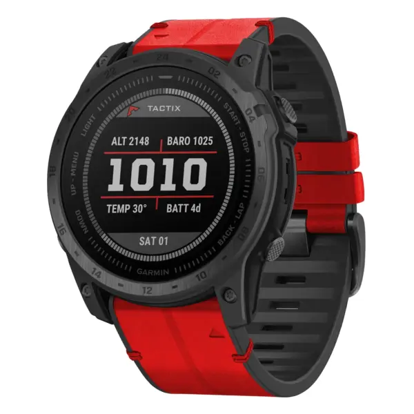 t7.g.r65a.6 Main Blaze StrapsCo Leather Hybrid Strap QuickFit 26 Watch Band for Garmin Tactix 7