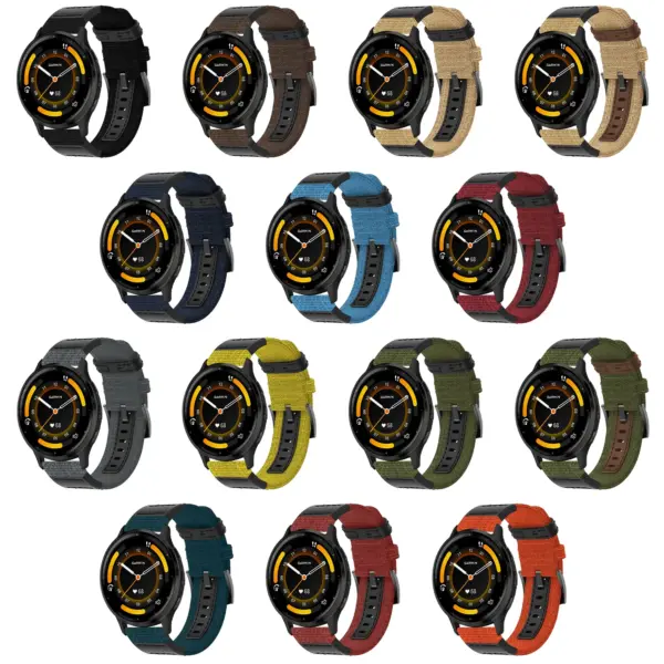 g.ny2 All Color StrapsCo Rugged Canvas Watch Band Strap Quick Release for Garmin
