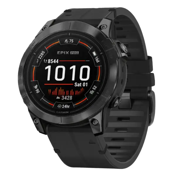 ep.g.r73a.1 Main Obsidian StrapsCo Leather Hybrid Strap QuickFit 22 Watch Band for Garmin Epix Pro – 47mm
