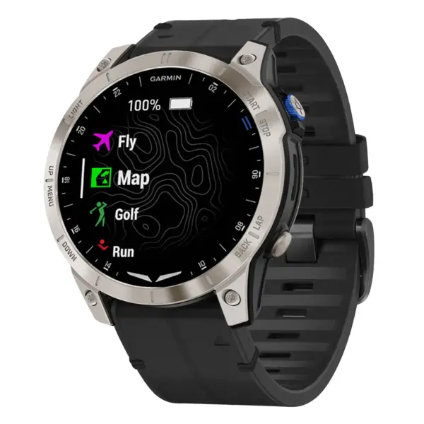 as70.g.r73a.1 Main Obsidian StrapsCo Leather Hybrid Strap QuickFit 22 Watch Band for Garmin Approach S70 – 47mm