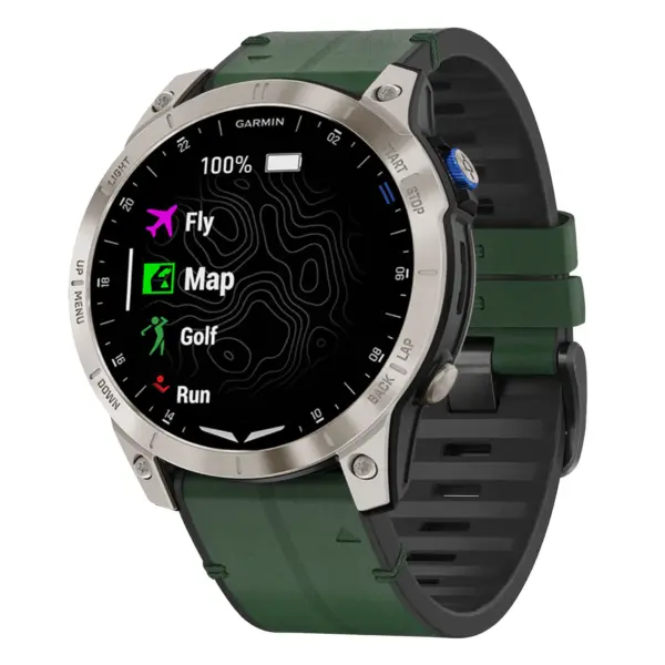 as70.g.r73a.11 Main Forest StrapsCo Leather Hybrid Strap QuickFit 22 Watch Band for Garmin Approach S70 – 47mm