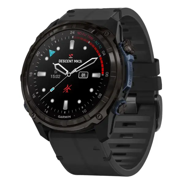 dmk3i.g.r65a.1 Main Obsidian StrapsCo Leather Hybrid Strap QuickFit 26 Watch Band for Garmin Descent Mk3i – 51mm
