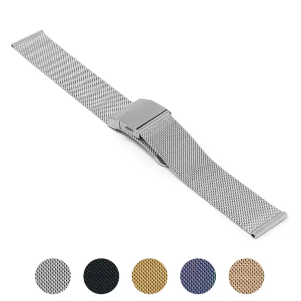 m111.ss Gallery Silver StrapsCo Pro Mesh Stainless Steel Watch Band Strap 18mm 20mm 22mm