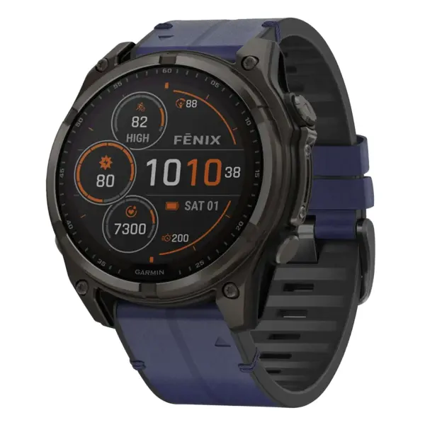 f8.g.r73a.5 Main Midnight StrapsCo Leather Hybrid Strap QuickFit 22 Watch Band for Garmin Fenix 8 & 8 Pro – 47mm
