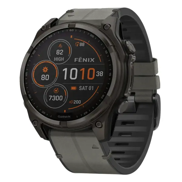 f8.g.r73a.7 Main Slate StrapsCo Leather Hybrid Strap QuickFit 22 Watch Band for Garmin Fenix 8 & 8 Pro – 47mm