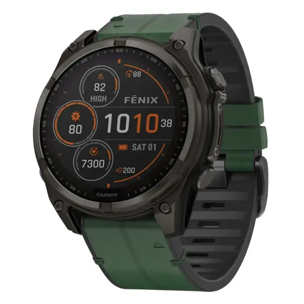 f8.g.r73a.11 Main Forest StrapsCo Leather Hybrid Strap QuickFit 22 Watch Band for Garmin Fenix 8 & 8 Pro – 47mm