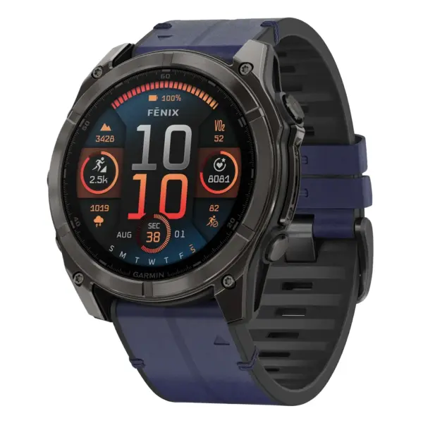 f8.g.r65a.5 Main Midnight StrapsCo Leather Hybrid Strap QuickFit 26 Watch Band for Garmin Fenix 8 & 8 Pro – 51mm