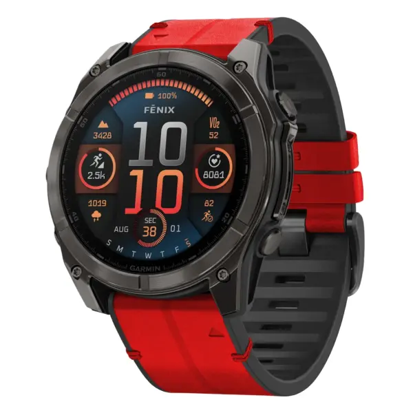 f8.g.r65a.6 Main Blaze StrapsCo Leather Hybrid Strap QuickFit 26 Watch Band for Garmin Fenix 8 & 8 Pro – 51mm