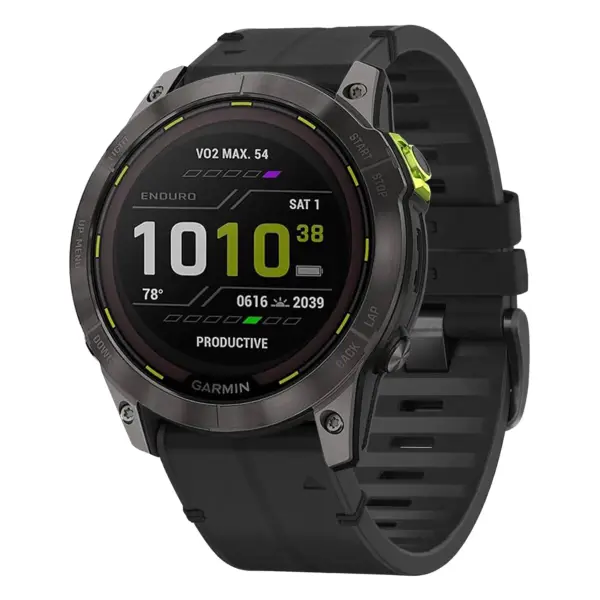 ed3.g.r65a.1 Main Obsidian StrapsCo Leather Hybrid Strap QuickFit 26 Watch Band for Garmin Enduro 3