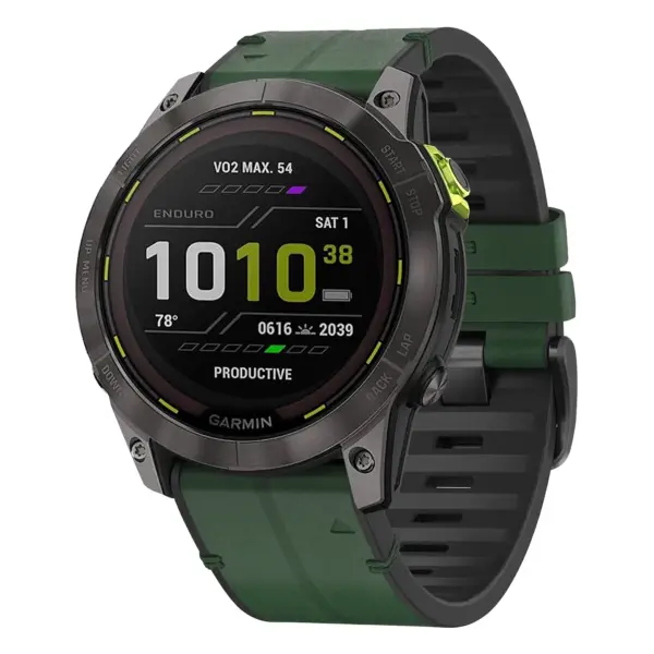 ed3.g.r65a.11 Main Forest StrapsCo Leather Hybrid Strap QuickFit 26 Watch Band for Garmin Enduro 3