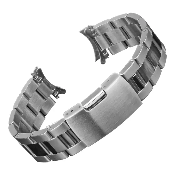 m.rx7.ss Main Silver StrapsCo Oyster Bracelet Watch Band Strap With Hollow Ends for Rolex hamilton khaki seiko alpinist omega speedmaster 20mm
