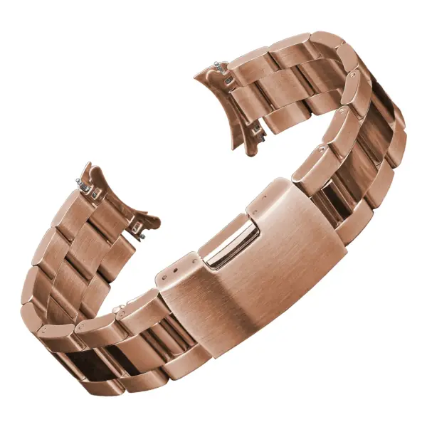 m.rx7.rg Main Rose Gold StrapsCo Oyster Bracelet Watch Band Strap With Hollow Ends for Rolex hamilton khaki seiko alpinist omega speedmaster 20mm