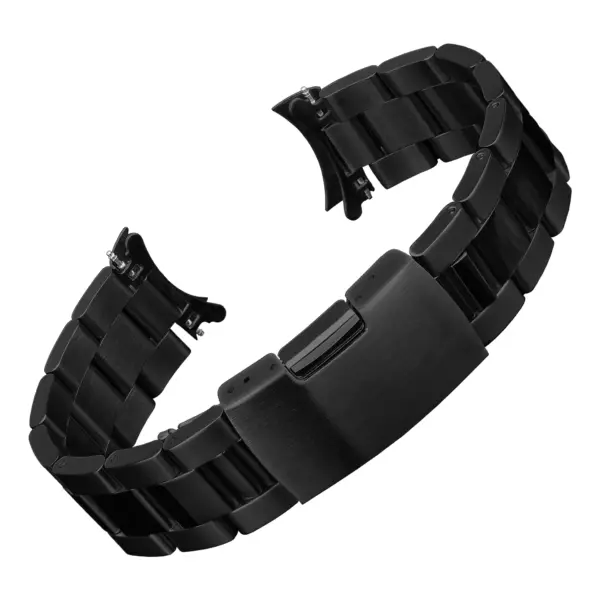 m.rx7.mb Main Black StrapsCo Oyster Bracelet Watch Band Strap With Hollow Ends for Rolex hamilton khaki seiko alpinist omega speedmaster 20mm
