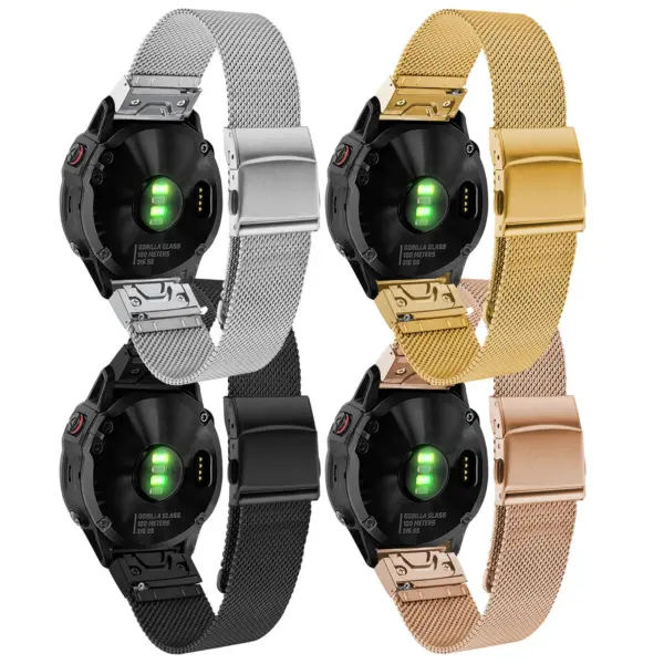 m111 All Color StrapsCo Pro Mesh Stainless Steel Watch Band Strap for Garmin Watches 1