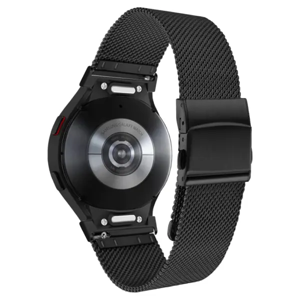 m111.mb Black StrapsCo Pro Mesh Stainless Steel Watch Band Strap for Apple Samsung Galaxy Watch 6 and 7