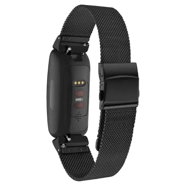 m111 Black StrapsCo Pro Mesh Stainless Steel Watch Band Strap for Fitbit Inspire 2