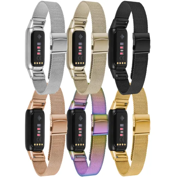 m111 All Color StrapsCo Pro Mesh Stainless Steel Watch Band Strap for Fitbit Luxe
