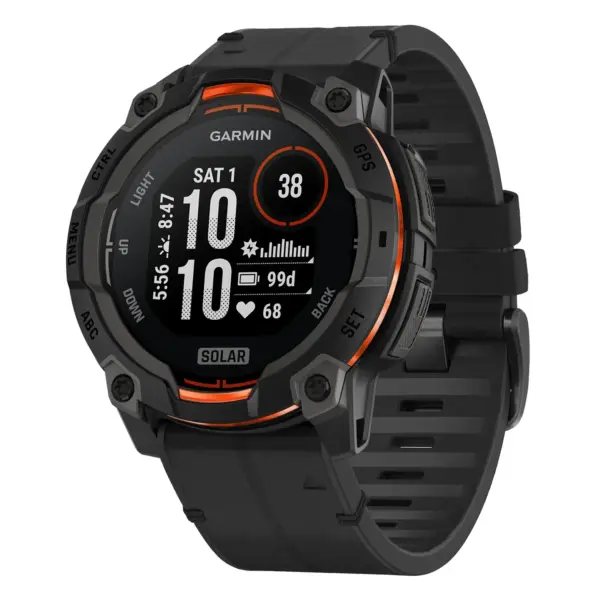 i3.g.r73a.1 Main Obsidian StrapsCo Leather Hybrid Strap QuickFit 22 Watch Band for Garmin Instinct 3 – 45mm
