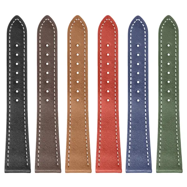 st37 All Color StrapsCo Stitched Heritage Leather Watch Band Strap Quick Release 17mm 18mm 19mm 20mm 21mm 22mm new