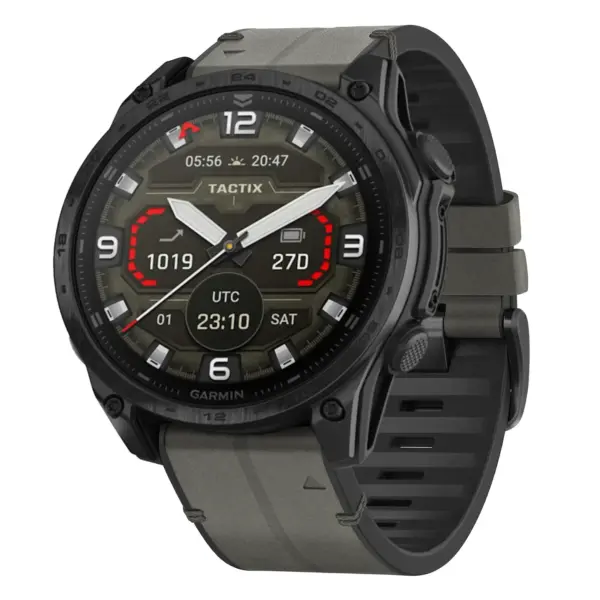 t8.g.r73a.7 Main Slate StrapsCo Leather Hybrid Strap QuickFit 22 Watch Band for Garmin Tactix 8 – 47mm