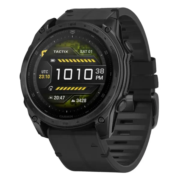 t8.g.r65a.1 Main Obsidian StrapsCo Leather Hybrid Strap QuickFit 26 Watch Band for Garmin Tactix 8 – 51mm