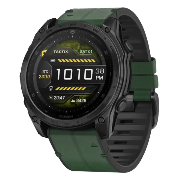 t8.g.r65a.11 Main Forest StrapsCo Leather Hybrid Strap QuickFit 26 Watch Band for Garmin Tactix 8 – 51mm