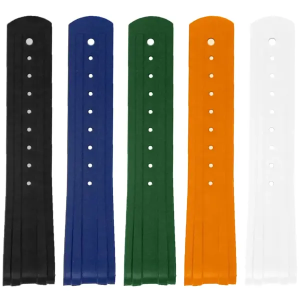 fk26 All Color DASSARI FKM Rubber Watch Band Strap With Deployant Clasp for Omega Seamaster 20mm