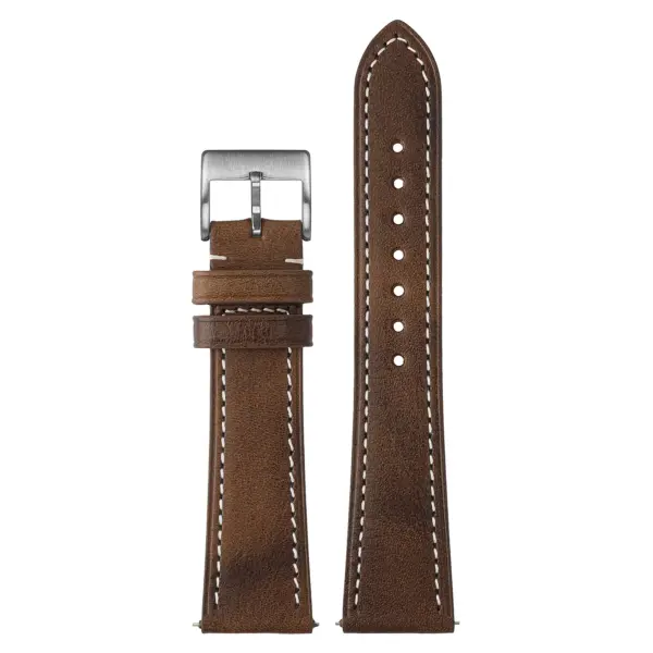 st37.2 Up Brown StrapsCo Heritage Leather Strap Watch Band 17mm 18mm 19mm 20mm 21mm 22mm
