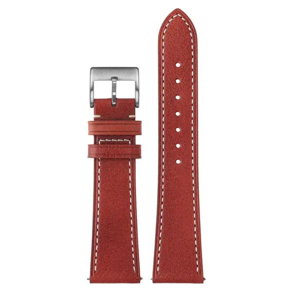 st37.6 Up Red StrapsCo Heritage Leather Strap Watch Band 17mm 18mm 19mm 20mm 21mm 22mm