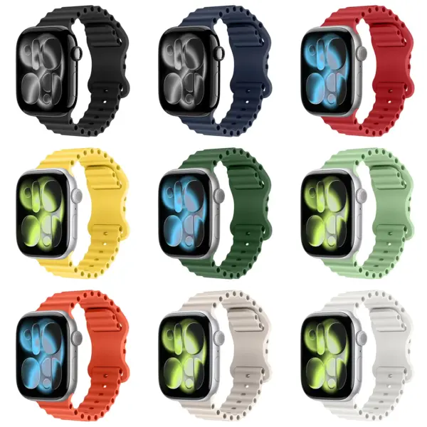 a.r21 All Colors StrapsCo Men's Motion Sport Strap Silicone Rubber Band for Apple Watch 38mm 40mm 41mm 42mm 44mm 45mm