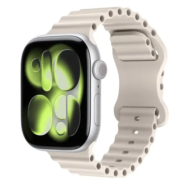 a.r21.17 Main Starlight StrapsCo Men's Motion Sport Strap Silicone Rubber Band for Apple Watch 38mm 40mm 41mm 42mm 44mm 45mm